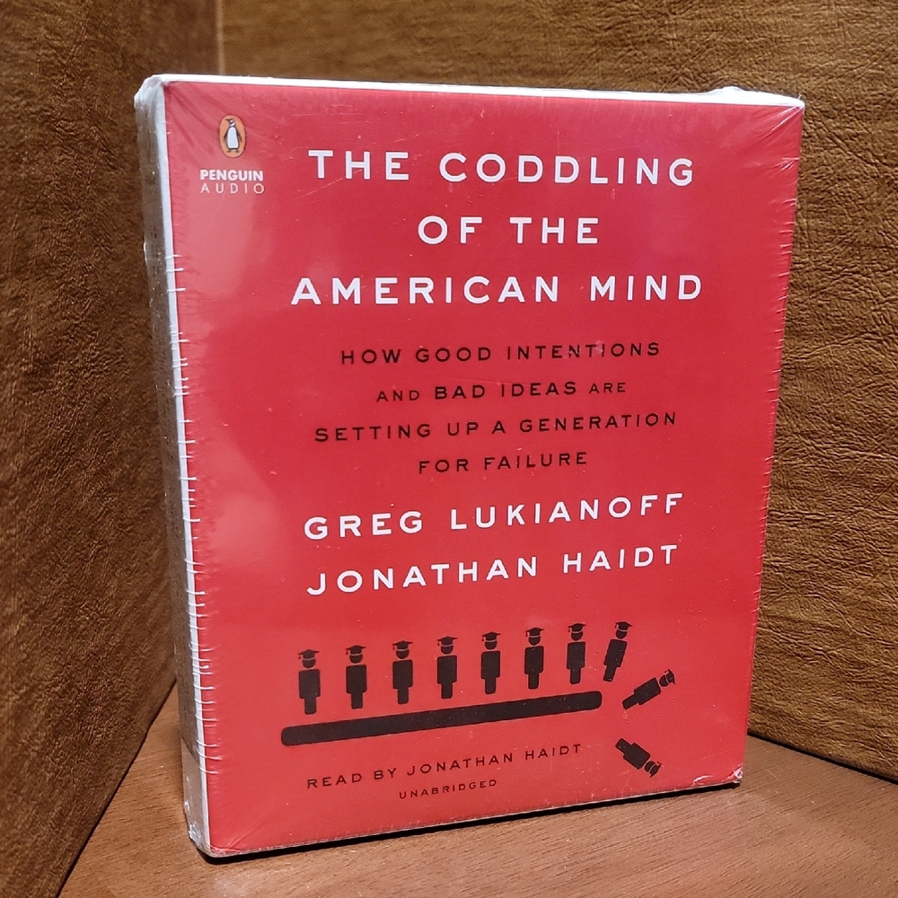 Coddling of the American Mind CD And Hardcopy Book, CD Read By Jonathan Haidt